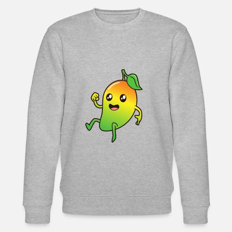 Kawaii Comic Mango - Stanley/Stella Unisex Bio-Sweatshirt CHANGER  - Grau meliert