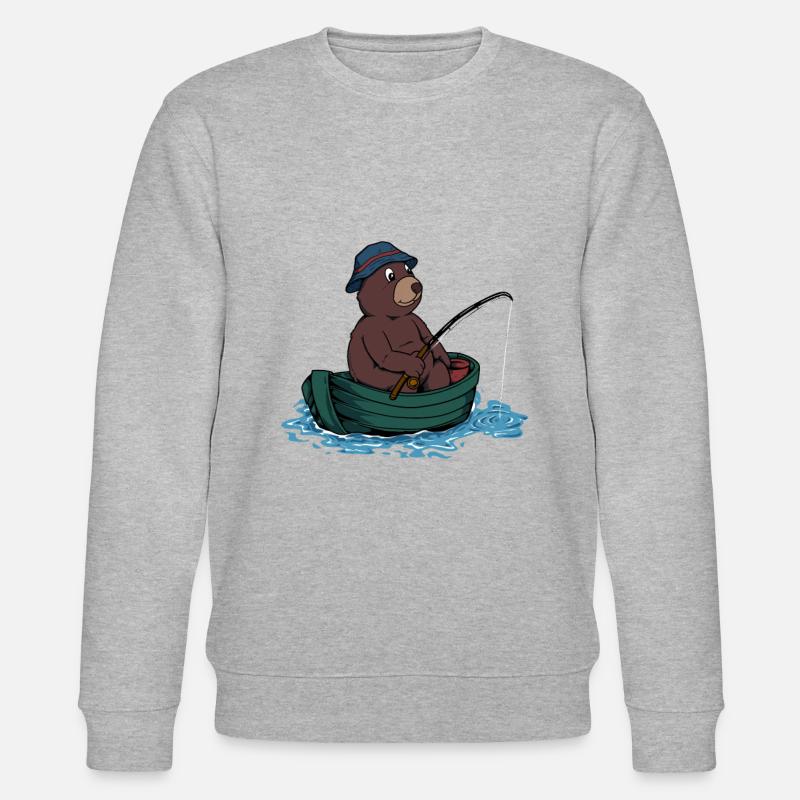 Pêche à l’ours - Pêcheur - Sweat bio CHANGER Stanley/Stella Unisexe - gris chiné