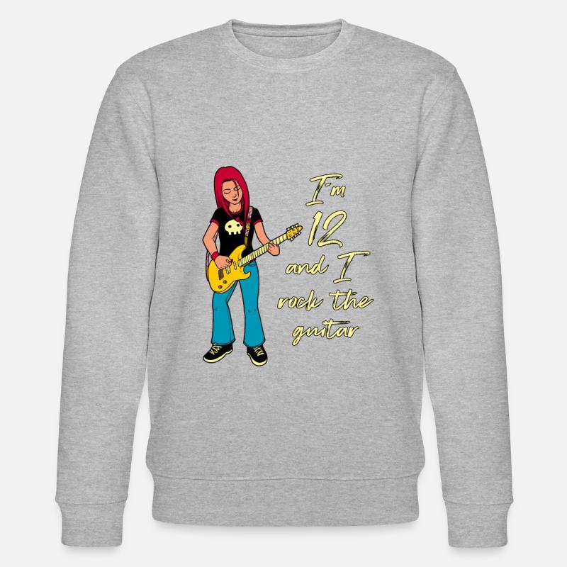 I’m 12 - Guitariste - Sweat bio CHANGER Stanley/Stella Unisexe - gris chiné