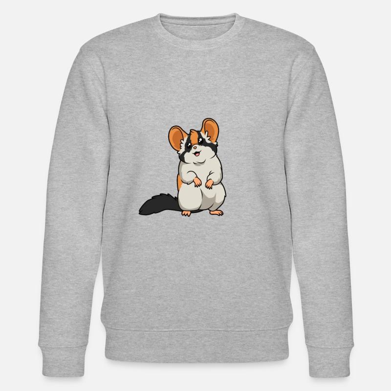 Kawaii Baumschläfer - Stanley/Stella Unisex Bio-Sweatshirt CHANGER  - Grau meliert