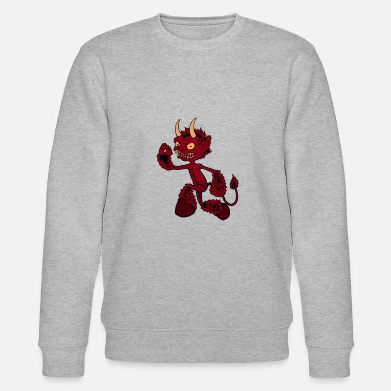 Dessin d’un Kallikantzaros - Sweat bio CHANGER Stanley/Stella Unisexe - gris chiné