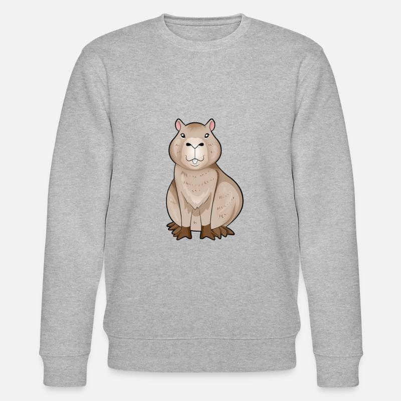 Kawaii Capybara - Stanley/Stella Unisex Bio-Sweatshirt CHANGER  - Grau meliert