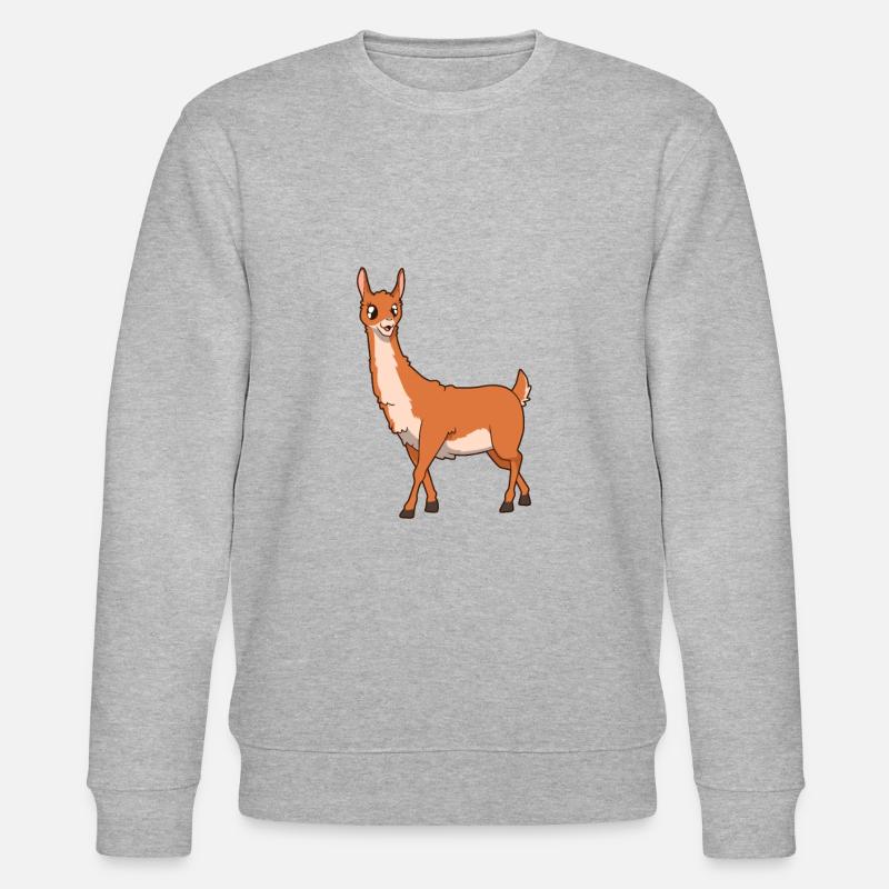 Kawaii Guanaco - Sweat bio CHANGER Stanley/Stella Unisexe - gris chiné