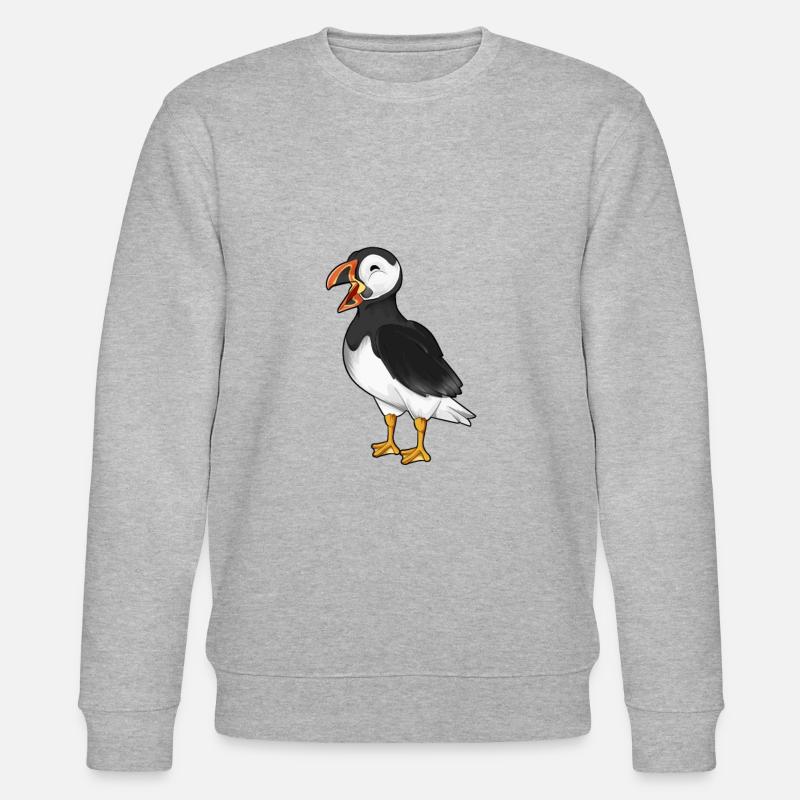 Dessin d’un macareux - Sweat bio CHANGER Stanley/Stella Unisexe - gris chiné