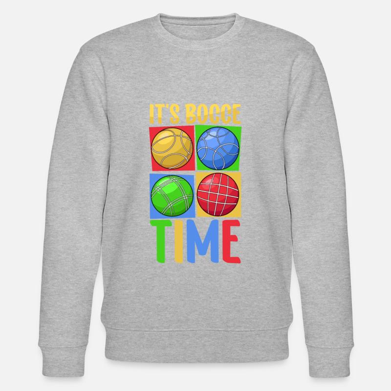 It's bocce time - Boccia - Stanley/Stella Unisex Bio-Sweatshirt CHANGER  - Grau meliert