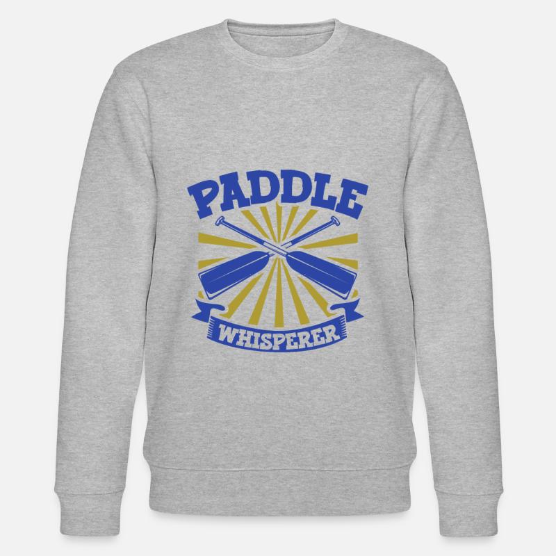 Paddelflüsterer - Drachenboot - Stanley/Stella Unisex Bio-Sweatshirt CHANGER  - Grau meliert