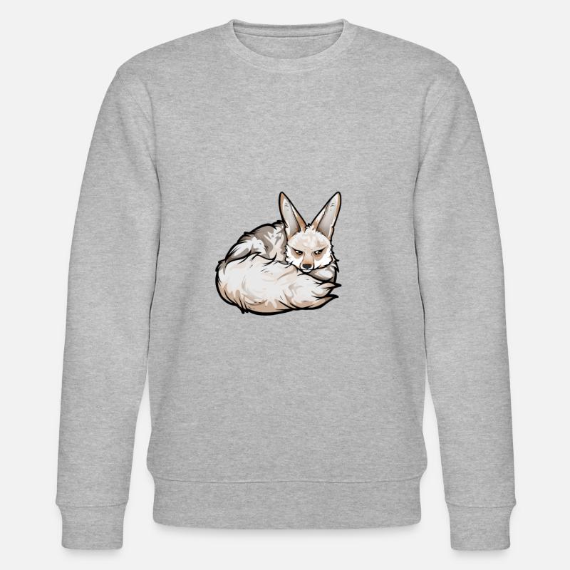 Zeichnung eines Afghanfuchs - Stanley/Stella Unisex Bio-Sweatshirt CHANGER  - Grau meliert