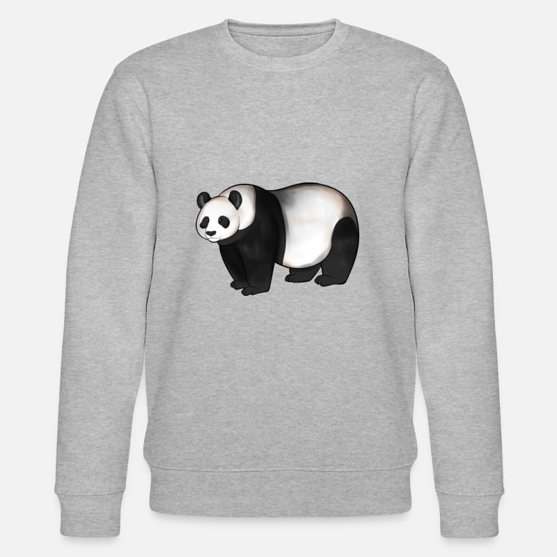 Dessin d’un panda - Sweat bio CHANGER Stanley/Stella Unisexe - gris chiné