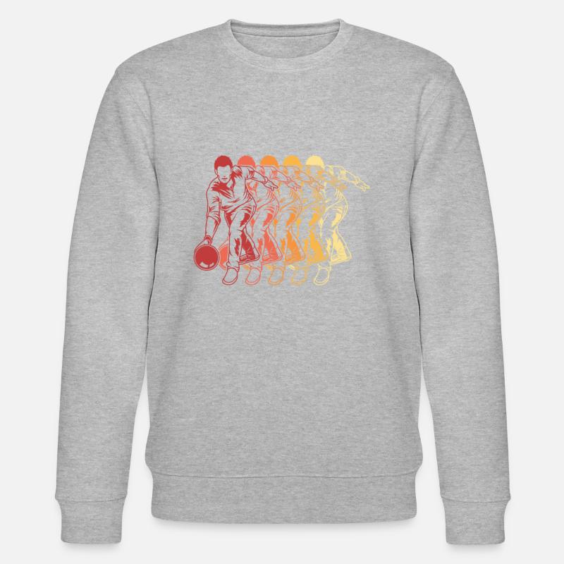 Bowling Bowlen Bowler - Stanley/Stella Unisex Bio-Sweatshirt CHANGER - Grau meliert