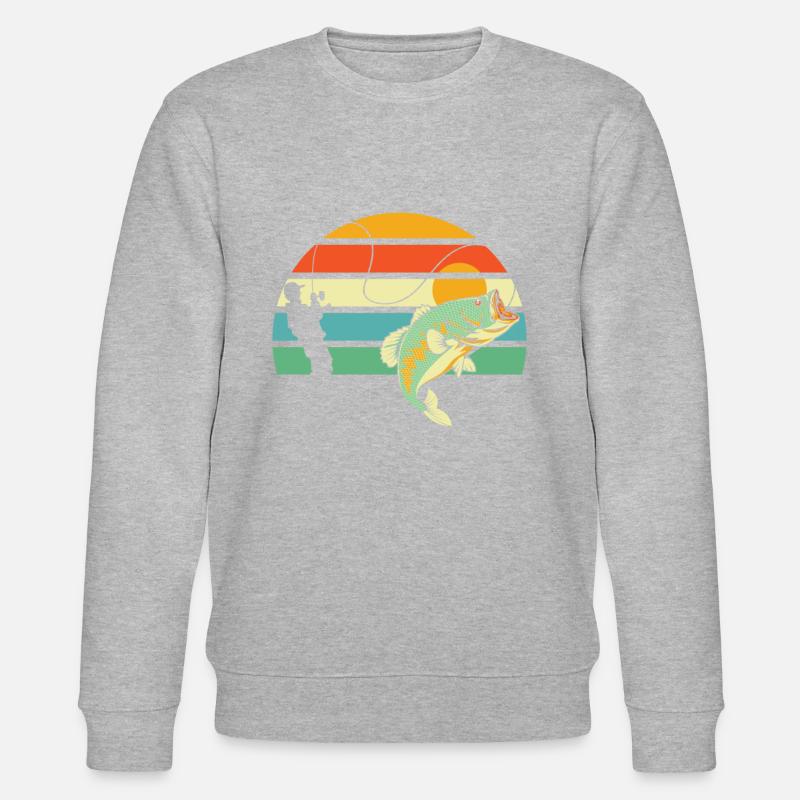 Pêche à la ligne - Sweat bio CHANGER Stanley/Stella Unisexe - gris chiné