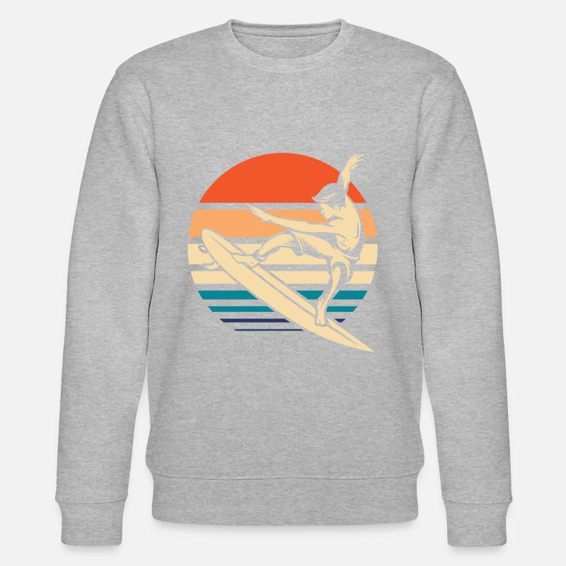 Surfeur Surf - Sweat bio CHANGER Stanley/Stella Unisexe - gris chiné