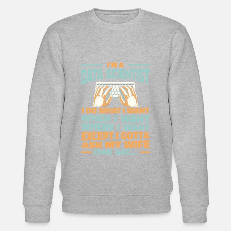 Data Science Data Analyst - Stanley/Stella CHANGER Unisex Organic Sweatshirt - heather grey