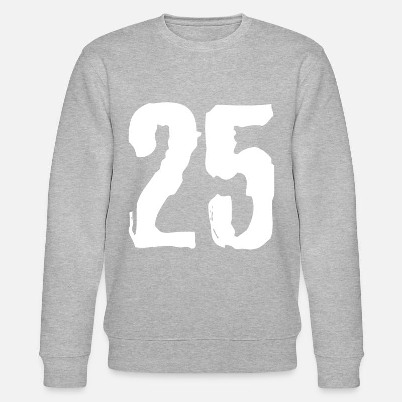 Maillot à 25 chiffres - Sweat bio CHANGER Stanley/Stella Unisexe - gris chiné
