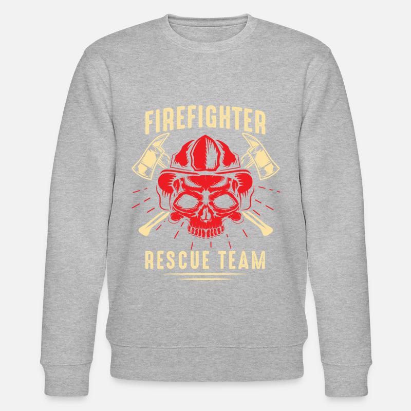 Firefighter Rescue Team - Stanley/Stella CHANGER Unisex Organic Sweatshirt - heather grey