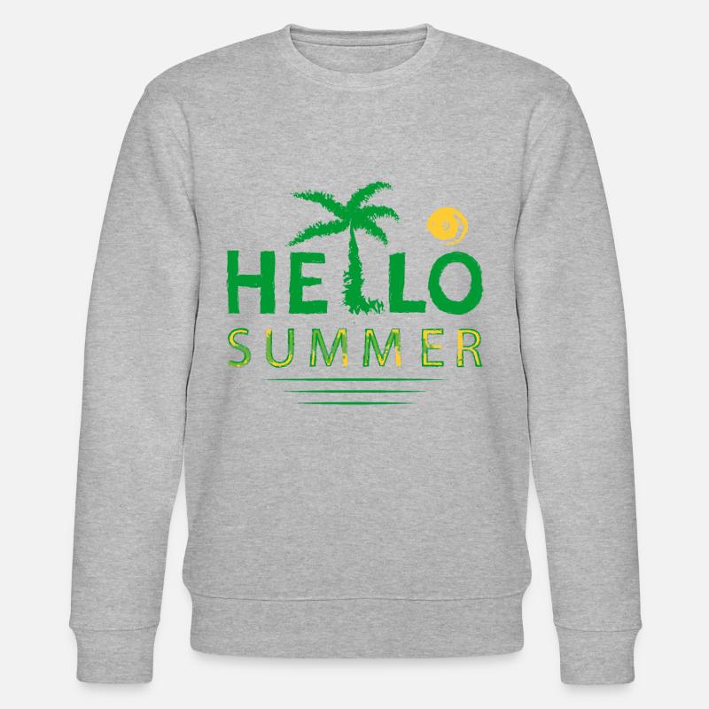 Hallo Sommer - Stanley/Stella Unisex Bio-Sweatshirt CHANGER - Grau meliert