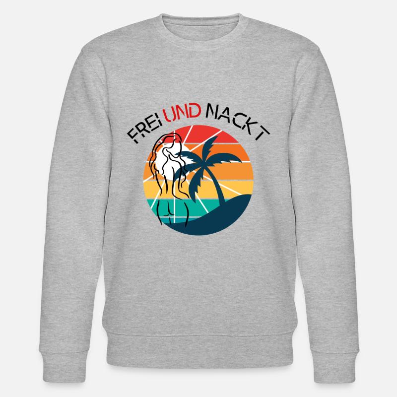 Frei und Nackt - Stanley/Stella Unisex Bio-Sweatshirt CHANGER  - Grau meliert