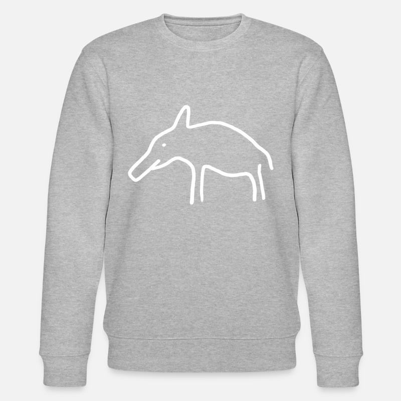 Wildschwein - Stanley/Stella Unisex Bio-Sweatshirt CHANGER  - Grau meliert