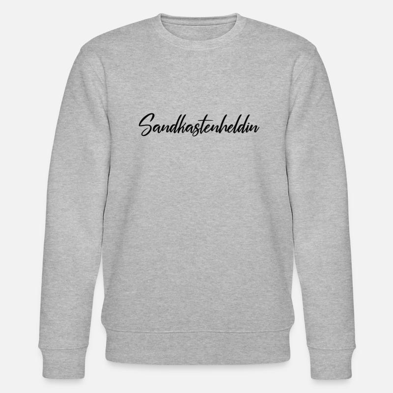 Sandkastenheldin schwarz - Stanley/Stella Unisex Bio-Sweatshirt CHANGER  - Grau meliert