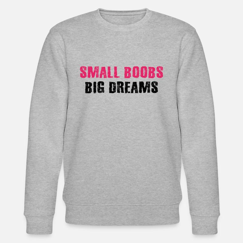 Kleine Titten große Träume - Stanley/Stella Unisex Bio-Sweatshirt CHANGER  - Grau meliert