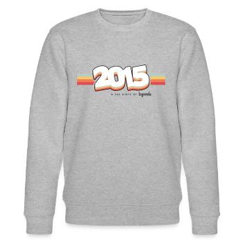 2015 Die Geburt der Legenden - Stanley/Stella Unisex Bio-Sweatshirt CHANGER  - Grau meliert - Vorne - Nik (191cm) & Marisol (170cm)