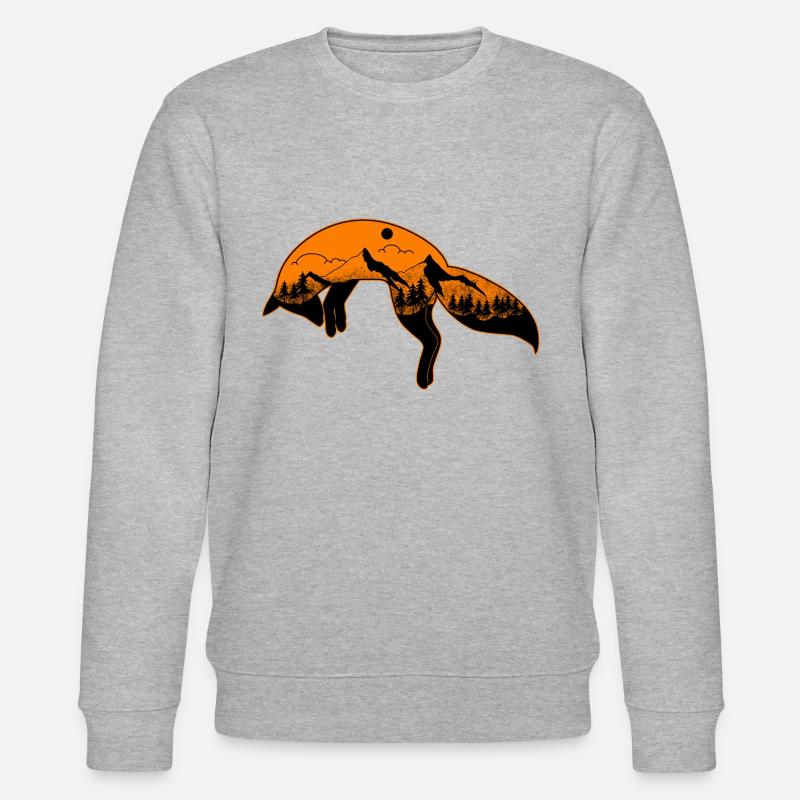 Fuchs - Stanley/Stella Unisex Bio-Sweatshirt CHANGER  - Grau meliert