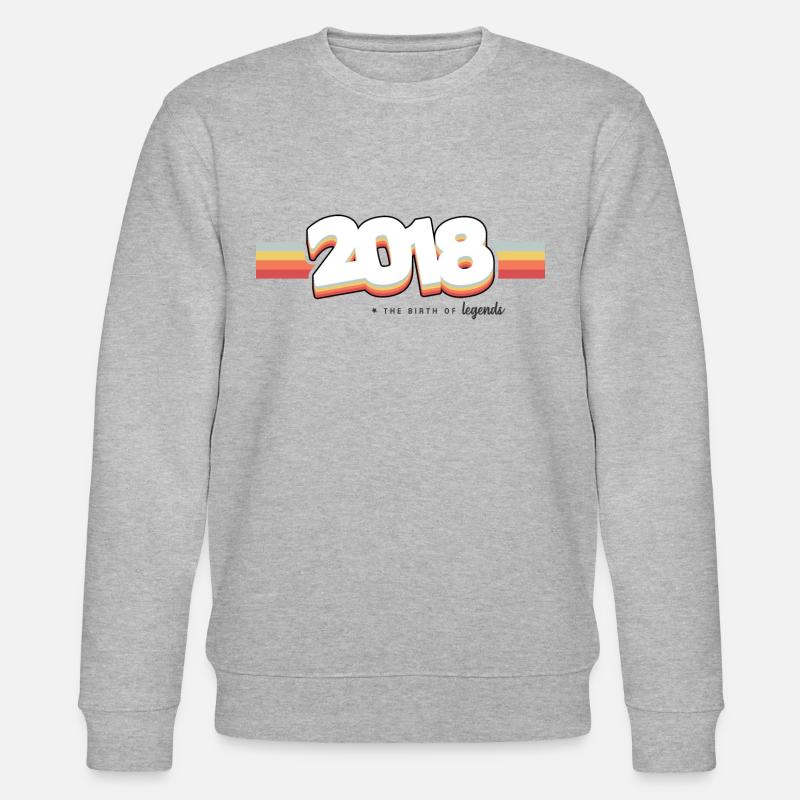2018 Die Geburt der Legenden - Stanley/Stella Unisex Bio-Sweatshirt CHANGER  - Grau meliert