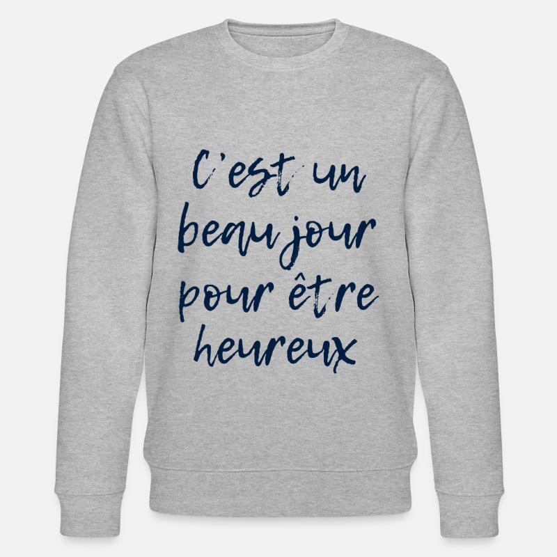 C est un beau jou - Sweat bio CHANGER Stanley/Stella Unisexe - gris chiné