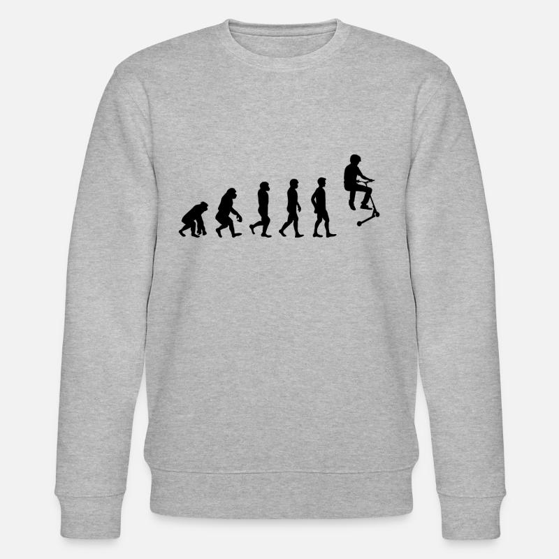 Stunt Scooter Freestyle Scootering Evolution - Stanley/Stella CHANGER Unisex Organic Sweatshirt - heather grey