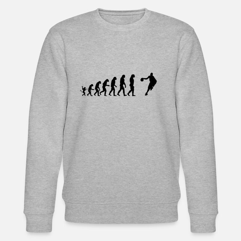 Basketballer Evolution - Stanley/Stella CHANGER Unisex Organic Sweatshirt - heather grey