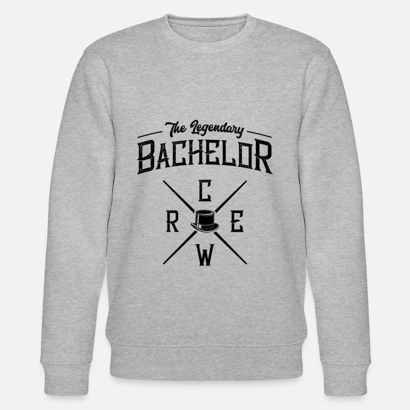 Bachelor Crew Party Junggesellen - Stanley/Stella Unisex Bio-Sweatshirt CHANGER  - Grau meliert