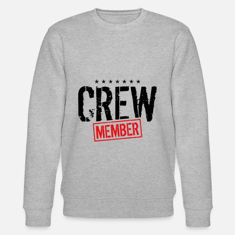 crew member stempel - Stanley/Stella Unisex Bio-Sweatshirt CHANGER  - Grau meliert