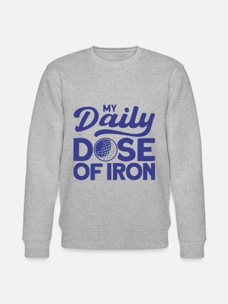 Golf Course Golfer Gift - Stanley/Stella CHANGER Unisex Organic Sweatshirt - heather grey