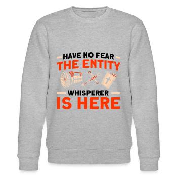 Haunted House Ghost Hunter Ghost Hunt Gift - Stanley/Stella CHANGER Unisex Organic Sweatshirt - heather grey - Front - Nik (191cm) & Marisol (170cm)