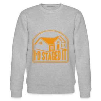 House presentation interior design interior designer Ge - Stanley/Stella CHANGER Unisex Organic Sweatshirt - heather grey - Front - Nik (191cm) & Marisol (170cm)