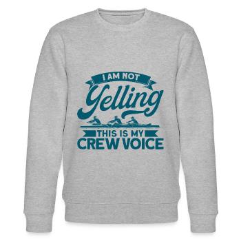 Ruderer Mannschaft Rudern Rudermannschaft Geschenk - Stanley/Stella Unisex Bio-Sweatshirt CHANGER  - Grau meliert - Vorne - Nik (191cm) & Marisol (170cm)