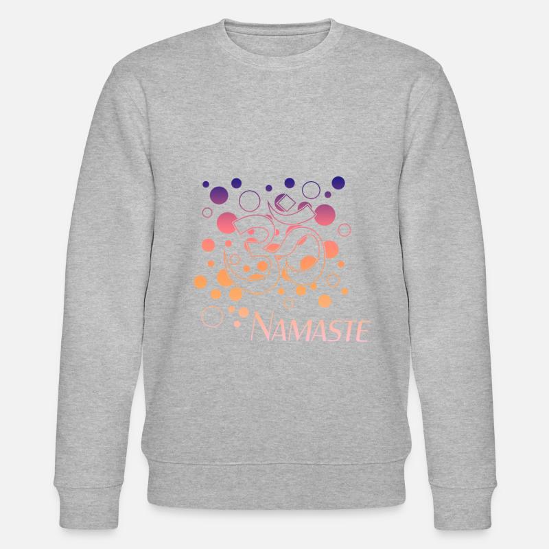 Yoga Namaste - Stanley/Stella Unisex Bio-Sweatshirt CHANGER  - Grau meliert