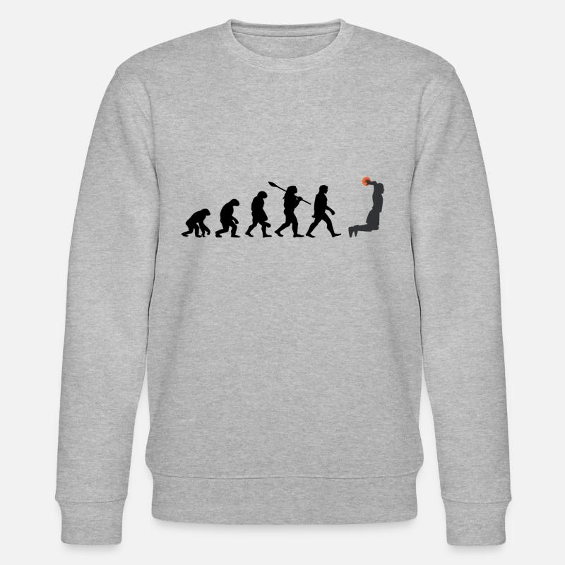 Évolution du basketball - Sweat bio CHANGER Stanley/Stella Unisexe - gris chiné