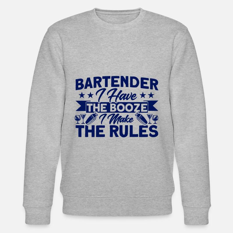 Waiter Service Bartender Gift - Stanley/Stella CHANGER Unisex Organic Sweatshirt - heather grey
