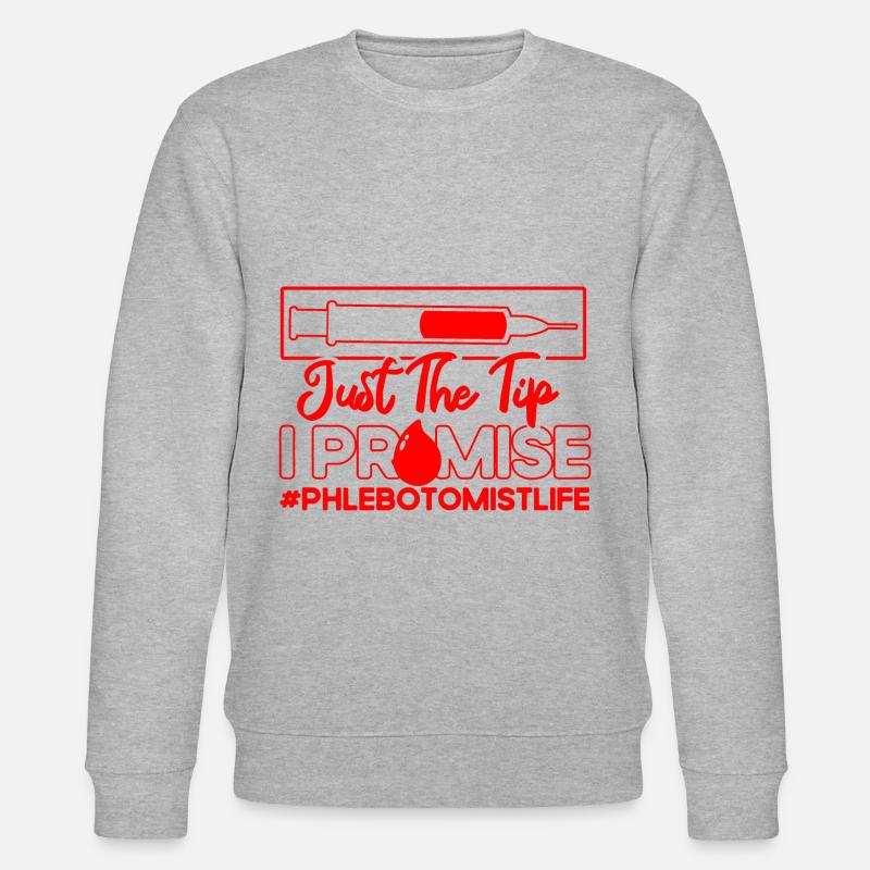 Phlebotomist Phlebotomist Tech Phlebotomie Geschen - Stanley/Stella Unisex Bio-Sweatshirt CHANGER  - Grau meliert