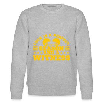 Fantasy Football Football Fans Football Frauen Ges - Stanley/Stella Unisex Bio-Sweatshirt CHANGER  - Grau meliert - Vorne - Nik (191cm) & Marisol (170cm)