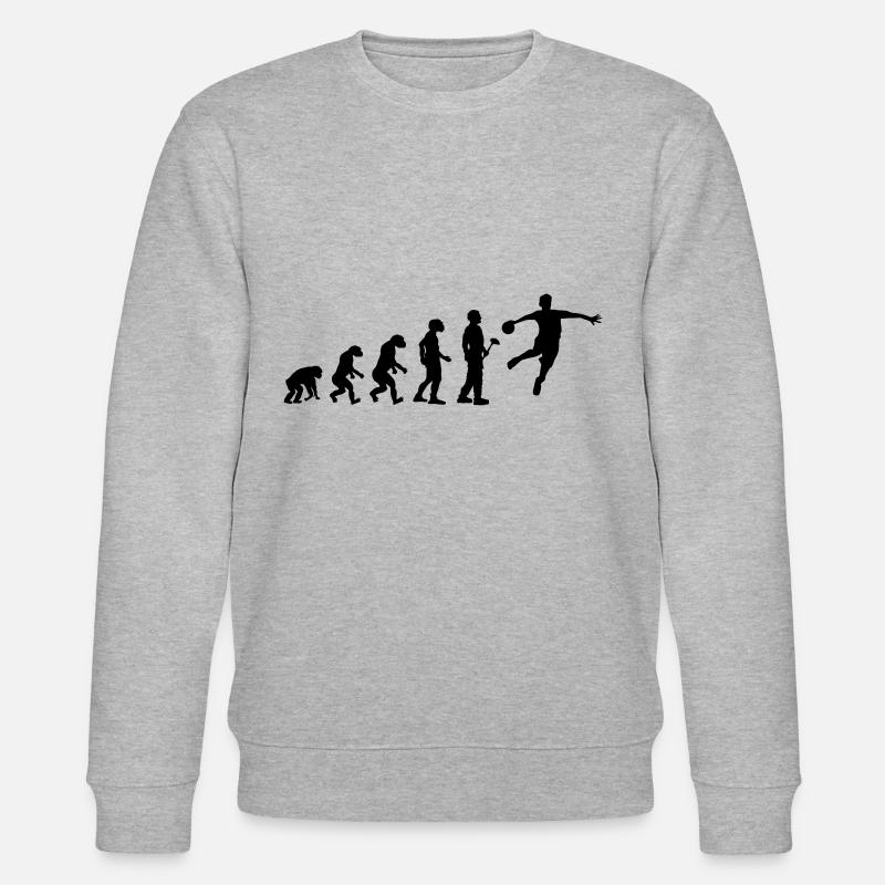 Evolution theory handballer - Stanley/Stella CHANGER Unisex Organic Sweatshirt - heather grey