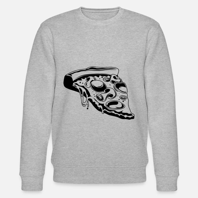 Pizza Restaurant Essen - Stanley/Stella Unisex Bio-Sweatshirt CHANGER  - Grau meliert