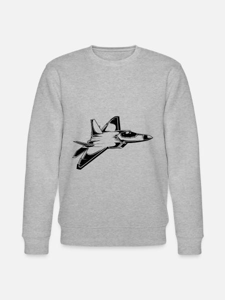 Jet Jet Aircraft - Stanley/Stella CHANGER Unisex Organic Sweatshirt - heather grey