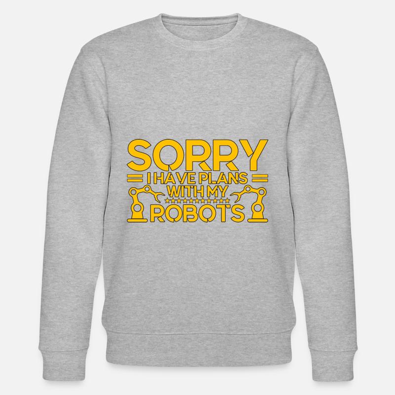 Robotics Engineer Teacher Technology Gift - Stanley/Stella CHANGER Unisex Organic Sweatshirt - heather grey