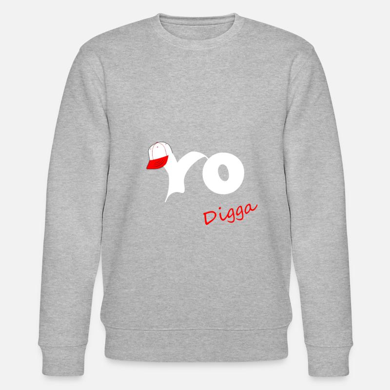 Yo Digga - Stanley/Stella Unisex Bio-Sweatshirt CHANGER  - Grau meliert
