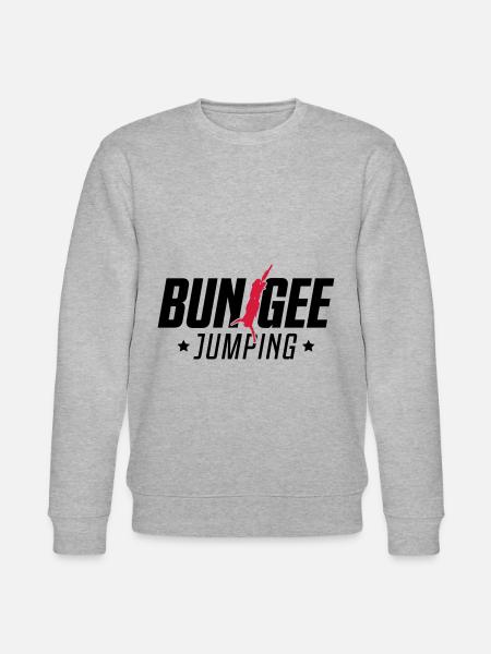 bungee jumping extreme sports - Stanley/Stella CHANGER Unisex Organic Sweatshirt - heather grey