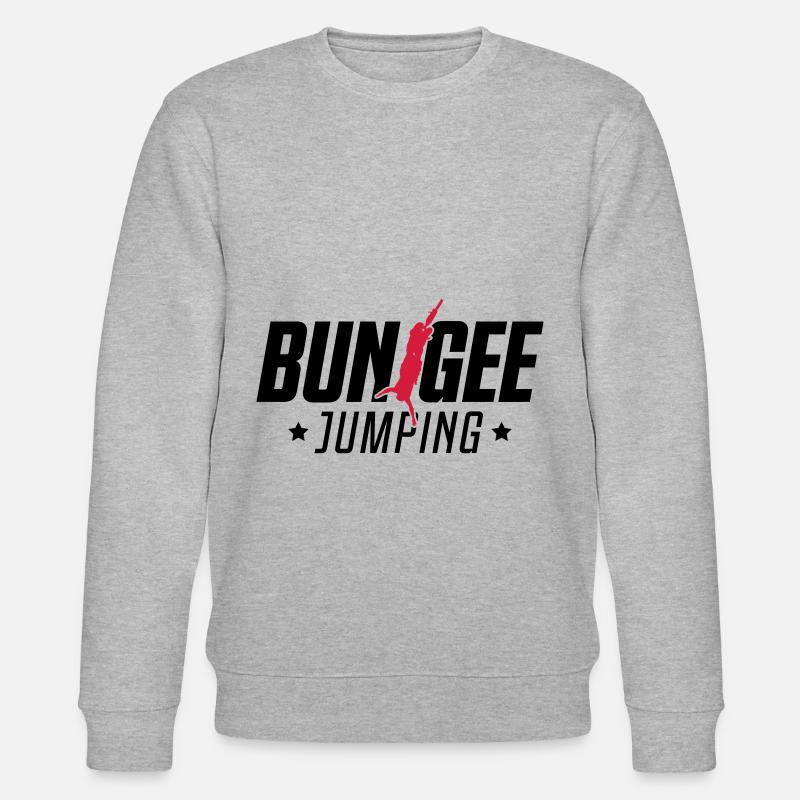 bungee jumping extremsport - Stanley/Stella Unisex Bio-Sweatshirt CHANGER  - Grau meliert