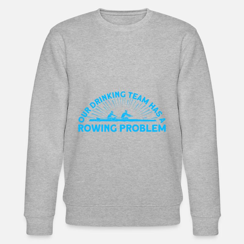 Ruderer Rudern Mannschaft Rudern Geschenk - Stanley/Stella Unisex Bio-Sweatshirt CHANGER - Grau meliert