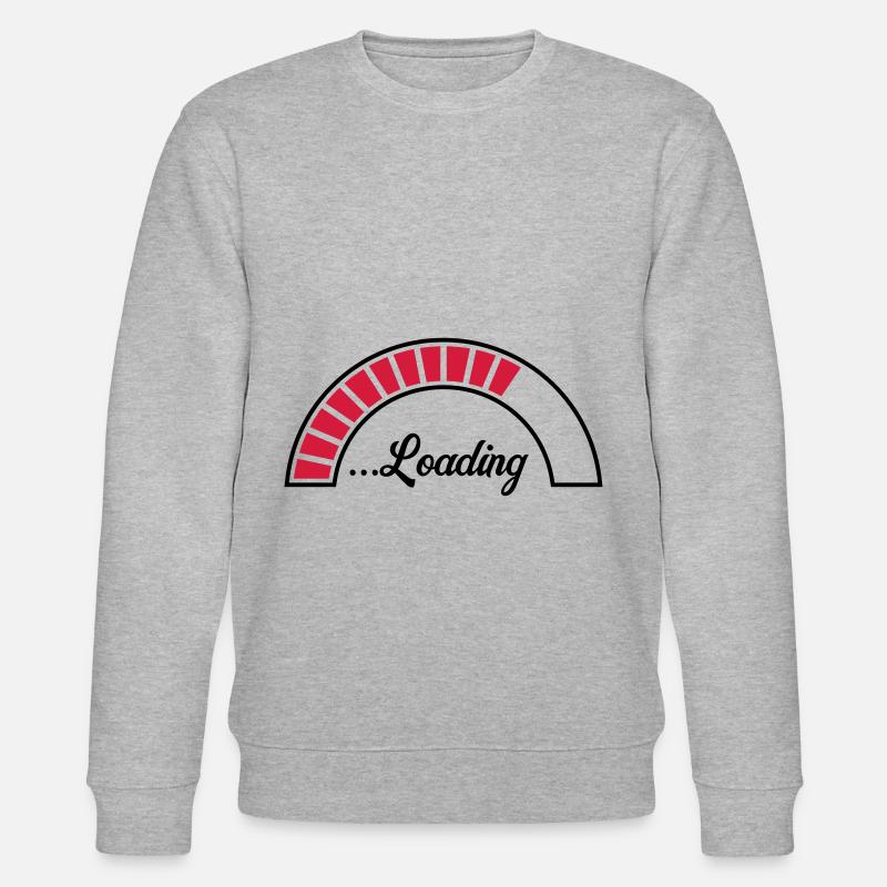 loading ladebalken symbol - Stanley/Stella Unisex Bio-Sweatshirt CHANGER  - Grau meliert