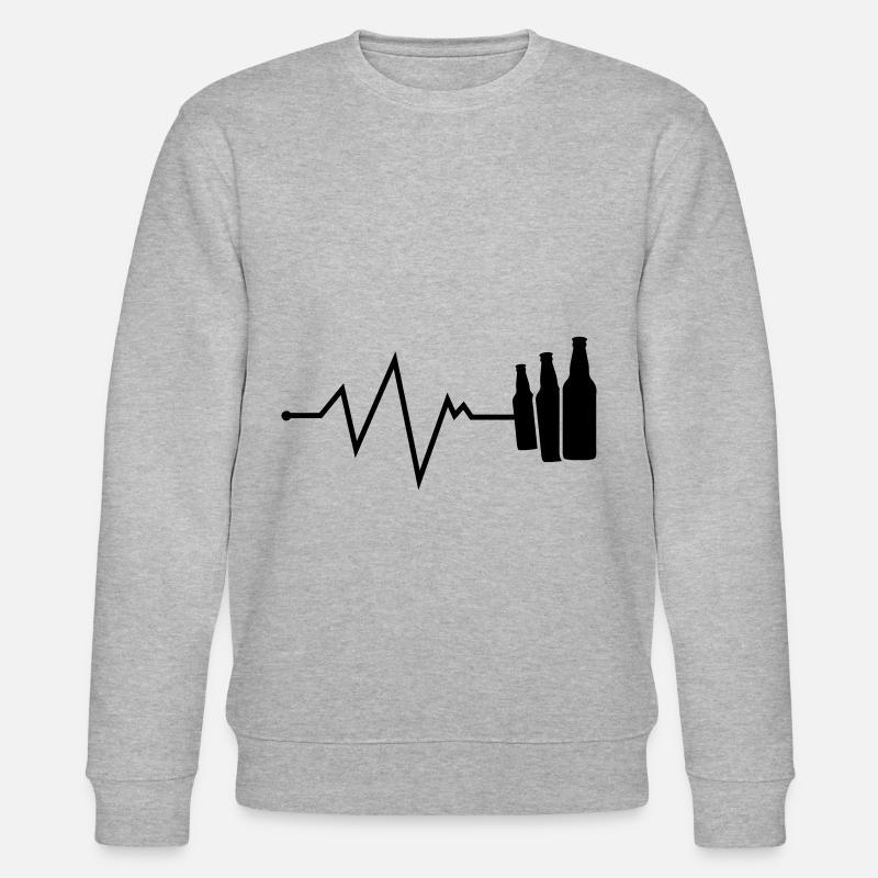 bier puls - Stanley/Stella Unisex Bio-Sweatshirt CHANGER  - Grau meliert